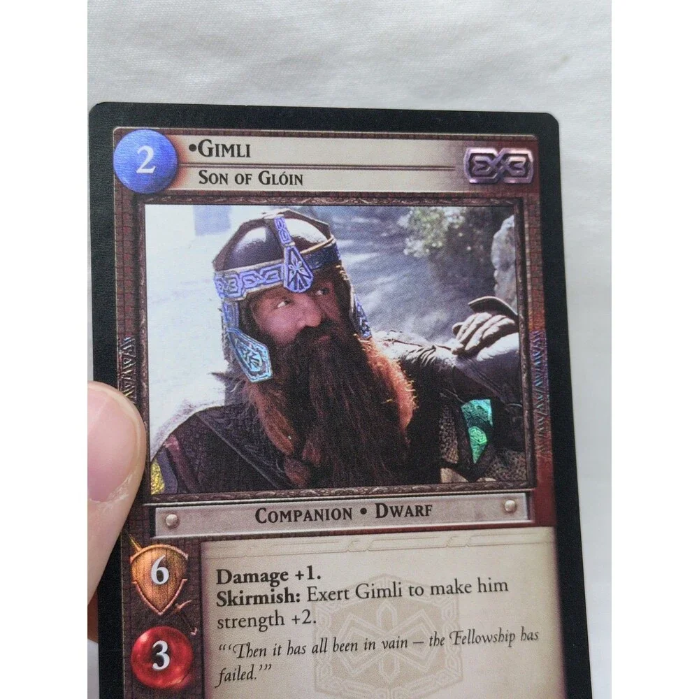 LOTR TCG Gimli Foil Promo Card 0P12